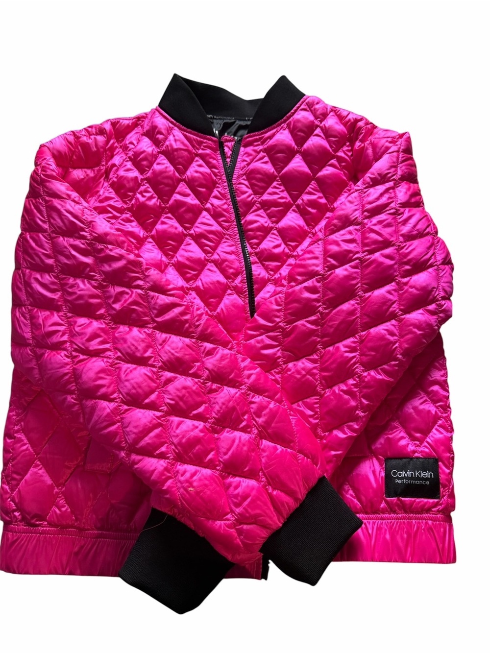 Calvin Klein Pink Quilted Puffer Jacket
